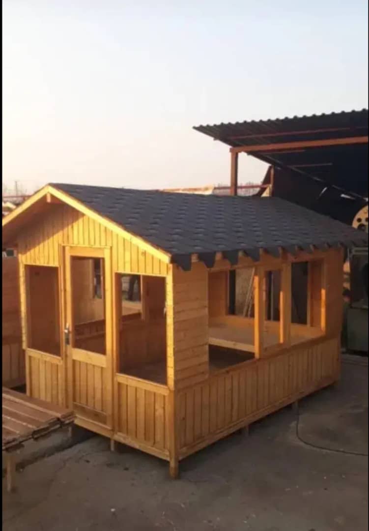 ساخت آلاچیق چوبی کلبه سوئیسی محمدی در کرج